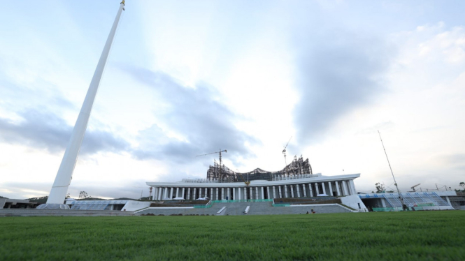 Lapangan Upacara HUT RI ke 70 di IKN