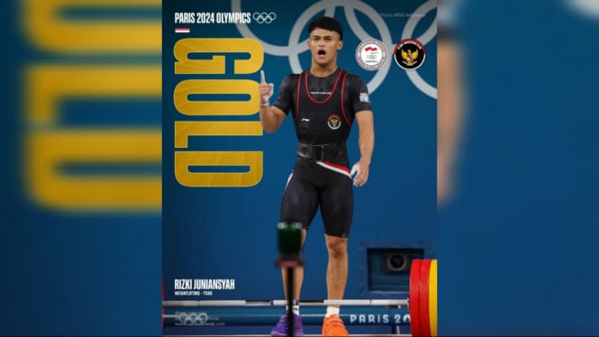 Rizky Juniansyah, Sumbang Medali Emas di Olimpiade Paris 2024