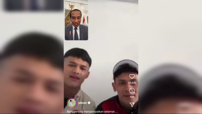 Jokowi Video Call Atlet Indonesia Peraih Medali Emas