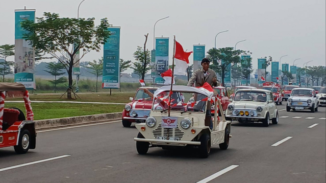 Karnaval mini cooper di Tangerang