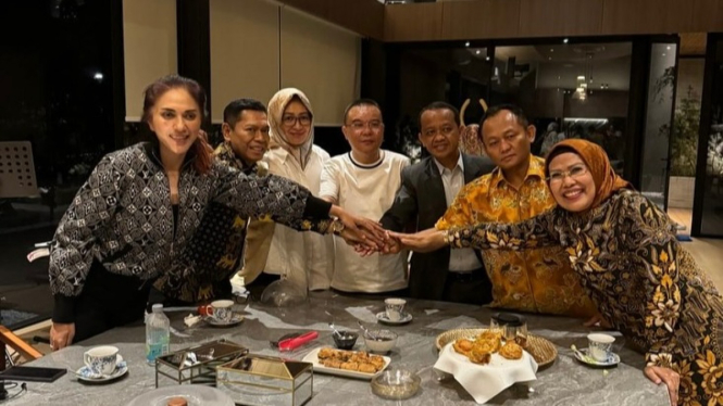 Pertemuan Sufmi Dasco dengan Petinggi Golkar dan Airin Rachmi Diany.