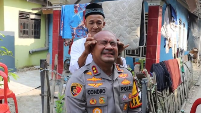 Keakraban Kapolres Serang, AKBP Condro Sasongko dengan Warganya.