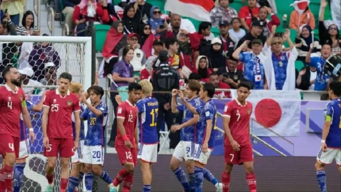 Jepang saat Melawan Timnas Indonesia.