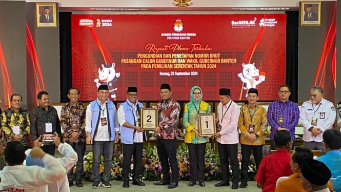 Daftat nomor urut calon kepala daerah di Banten.