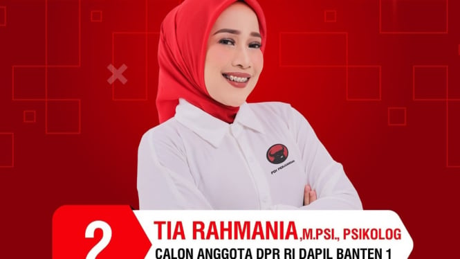 Tia Rahmania, Caleg DPR RI Dapil Banten 1.