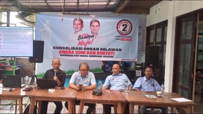 22 Relawan Andra Soni Lakukan Konsolidasi