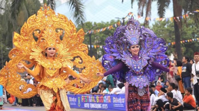 Parade budaya di kota tangerang