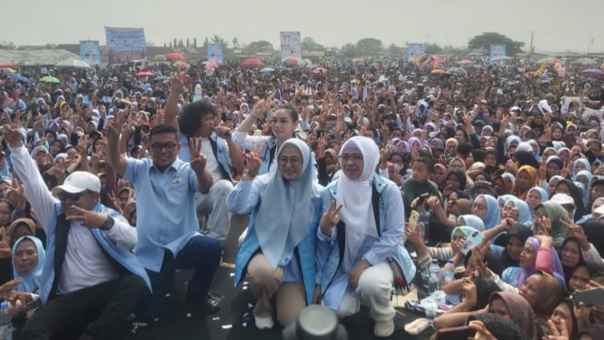 Senam Gemoy bersama Andra Soni di Kabupaten Tangerang.