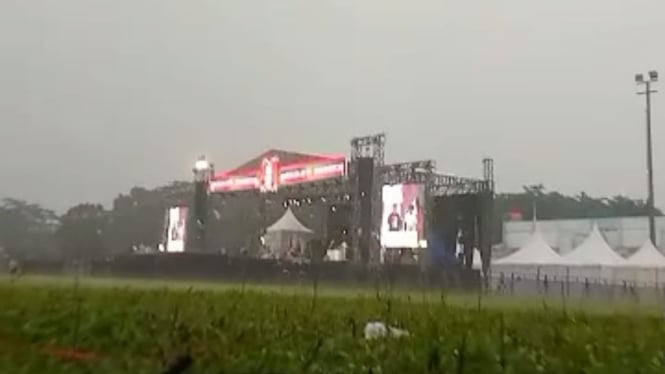 Suasana konser yang digelar KPU Lebak