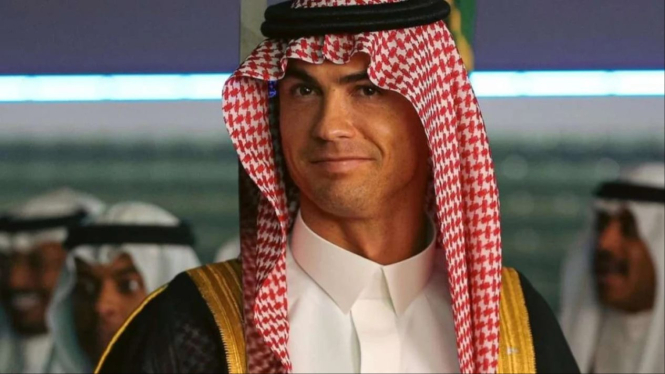 Cristiano Ronaldo Pemain Al-Nassr, Arab Saudi.