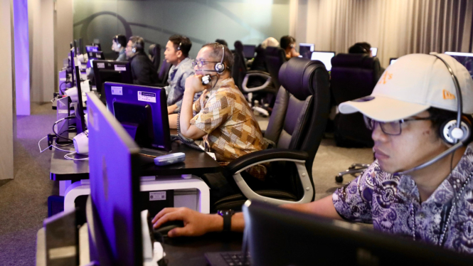 ATC saat menjalani program simulasi seamless operation