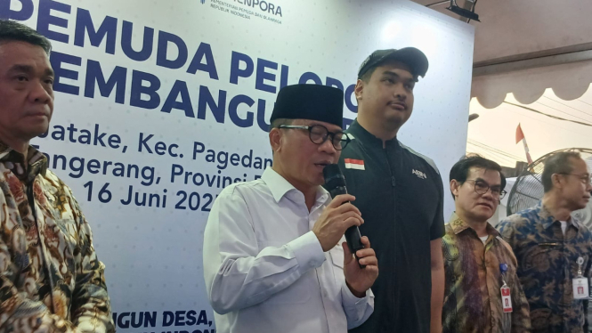 Mendes PDT, Yandri dan Menpora, Dito di Tangerang