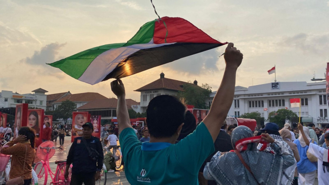 Dukungan untuk Palestina dari Jakarta.