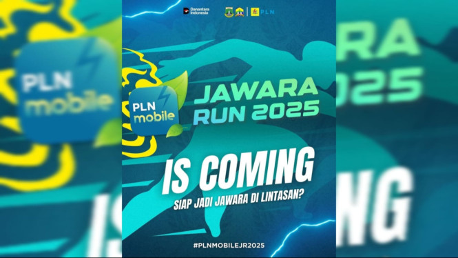 Logo PLN Mobile Jawara Run 2025