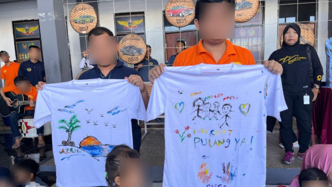 Pesan Haru Anak ke Ayah di Rutan Kelas IIB Kotabumi.