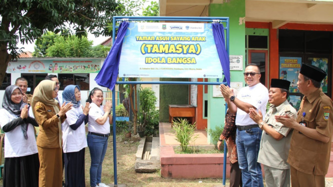 Program Tamasya Chandra Asri Group di Cilegon, Banten.