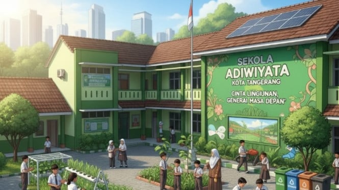 Ilustrasi Sekolah Adiwiyata
