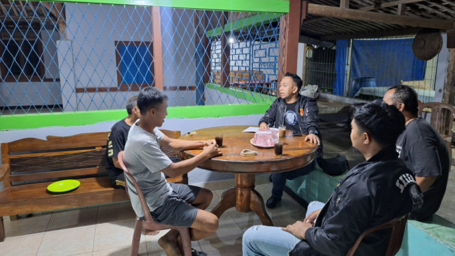 Polresta Tangerang Saat mengamankan pelaku penipu modus ternak babi