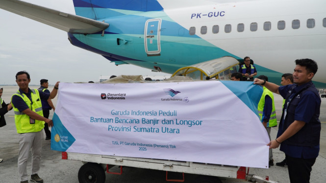 Garuda Indonesia kirim bantuan kemanusiaan menuju Aceh-Sumatera