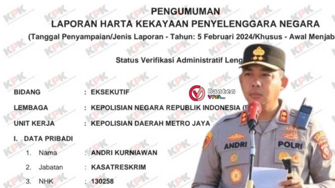 Harta Kekayaan AKBP Andri Kurniawan