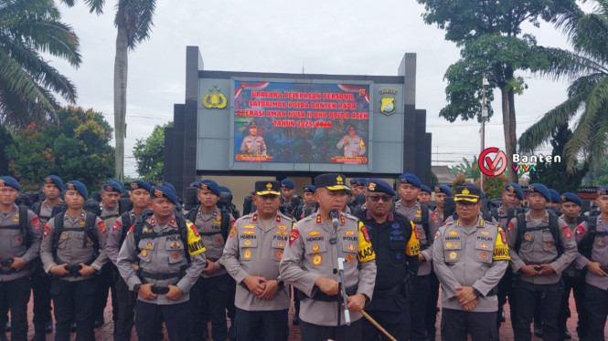 100 personel Brimob Polda Banten di Aceh