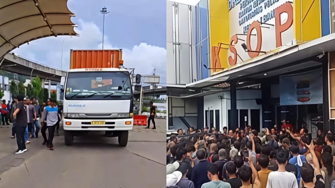 Sopir Truk Kepung KSOP Banten.