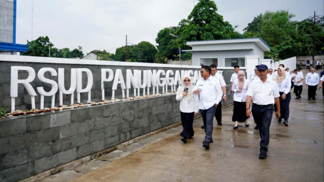 Wali Kota Tangerang, Sachrudin saat tinjau RSUD Panunggangan Barat