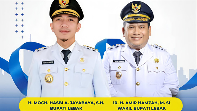 Bupati dan Wakil Bupati Lebak.