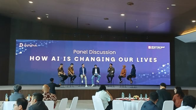 Diskusi perkembangan digital lewat AI serta peluncuran mBrace di BSD Tangerang