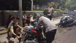 Polsek Sapuran Amankan Belasan Pelaku Perang Sarung di Wonosobo