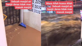 Viral! Banjir Melanda 16 Kecamatan di Bekasi, Namun Masjid Ini Tetap Kering!
