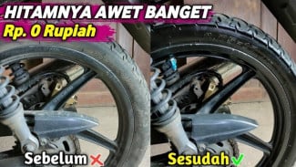 Ilmu Gila dari Montir Rumahan! Campuran 3 Bahan Ini Bisa Sulap Ban Motor Kusam Jadi Kinclong Seperti Baru Lagi