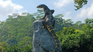 Patung Tugu Biawak Wonosobo Curi Perhatian, Ternyata Hal Ini yang Bikin Menarik