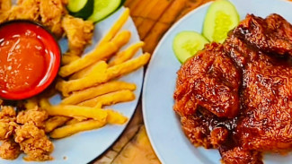 Chicken Hot Lava Termurah Se-Purwokerto! Ayam Utuh Viral Cuma 45k Dari Queen Fried Chicken? Wajib Coba!