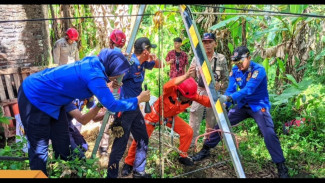 Penanganan Kecelakaan Sumur di Wangon Banjarnegara, Korban Berhasil Selamat