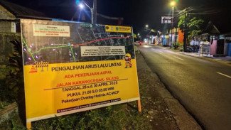 Sekilas Info! Pengalihan Arus Lalu Lintas di Jalan Karangcegak - Silado, Penanganan Sistem Buka dan Tutup