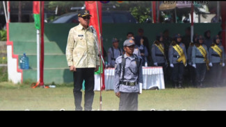 Apel dan Konsolidasi Satlinmas se-Kabupaten Banyumas, Bupati Sadewo Beri Arahan