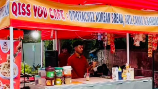 Jajan Potachiz Korean Bread, Roti Canai dan Bandrek Medan di Pasar Pon! Qiss You Cafe, Tempat Ngemil Enak dan Chill