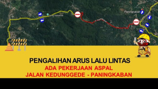Simak! Pengalihan Arus di Ruas Jalan Kedunggede - Paningkaban, Banyumas Pada Tanggal 17-18 Mei 2025