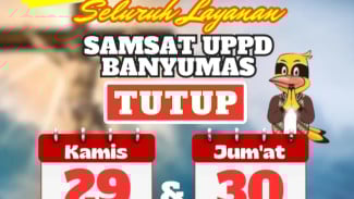 Info Terbaru! Libur Bayar Pajak Samsat Kabupaten Banyumas Pada 29-30 Mei