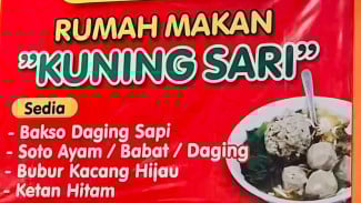 Bakso Kuning Sari Purwokerto, Legenda Bakso Jumbo Super Gurih Sejak 1986!