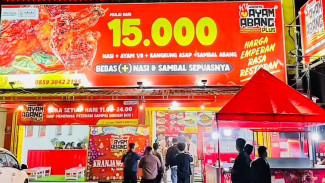 Waroeng Ayam Abang Plus! Bebas Nambah Nasi & Sambal Sepuasnya di Kebondalem Purwokerto