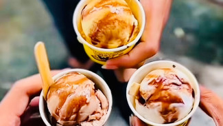 Es Puter Lembut dan Legendaris di Cerme: Sensasi Segar di Tengah Pasar Cerme Purwokerto!