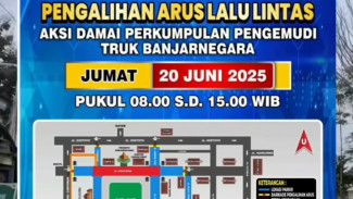 Imbas Aksi Demo Sopir Truk Tolak Kebijakan ODOL di Banjarnegara, Inilah Rute Pengalihan Arus Jalan