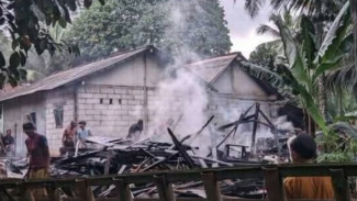 Ludes! Kebakaran Landa Rumah Warga di Cilongok Banyumas, Diduga Bersumber dari Kompor Gas