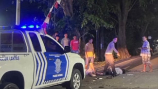 Kecelakaan Timpa Dua Motor Hingga 3 Orang Terkapar di Jalan Mayjen Sutoyo Batang