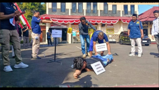 Rekonstruksi Kasus Pembunuhan di Penggilingan Batu Karangmoncol, Purbalingga