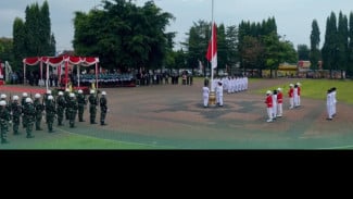Sukses! Paskibraka Kabupaten Purbalingga Jalankan Tugas dalam Upacara HUT RI ke-80
