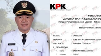Intip Harta Kekayaan Sadewo Tri Lastiono, Bupati Banyumas dengan Aset Miliaran tapi Hutang Menggunung