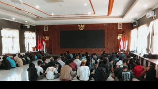 Polres Temanggung Amankan 99 Orang Pendemo yang Ricuh di Depan Gedung DPRD Temanggung